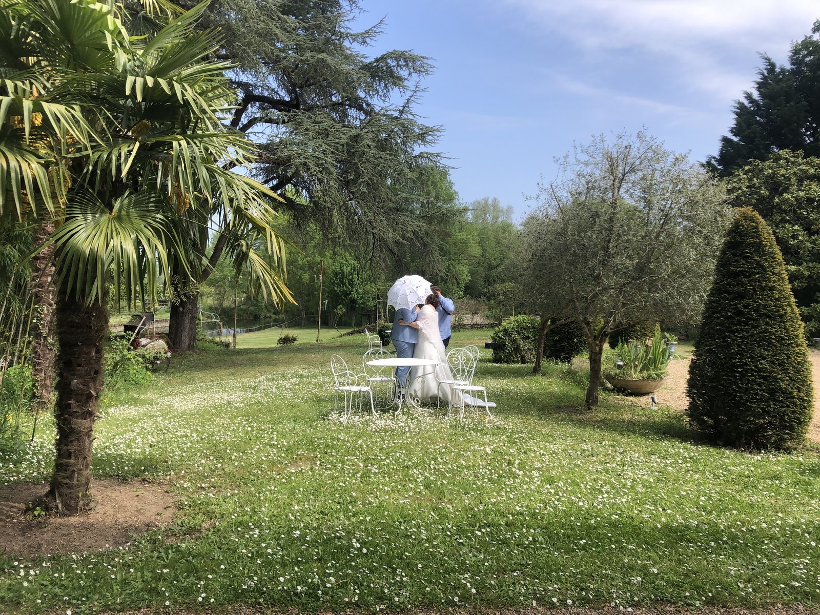Réception de mariage au jardin